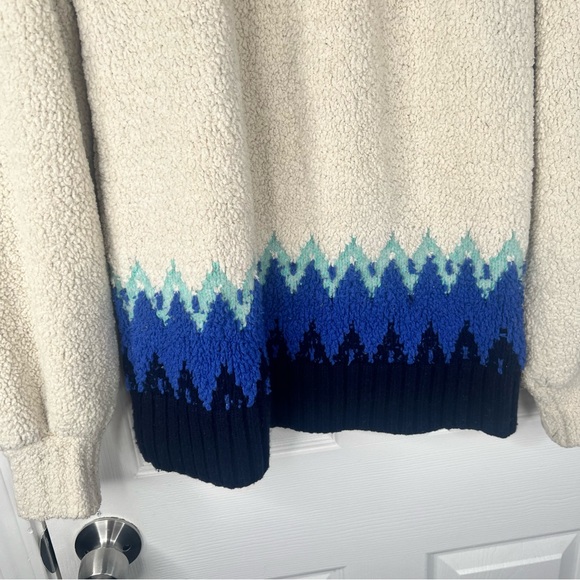 Sz S Anthropologie Pilcro Preloved $189 MSRP Selene Fleece Sweater - Picture 8 of 14